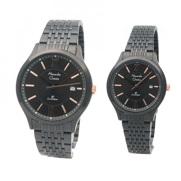 Alexandre Christie AC 8585 Full Black Couple